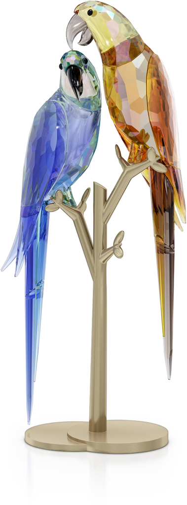 Figúrka Swarovski Jungle Beats Parrot Couple Bell & Brio